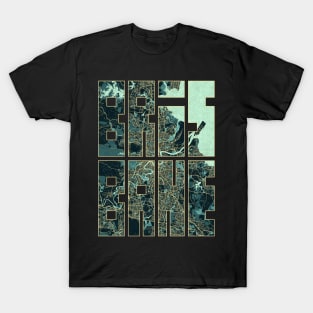 Brisbane, Queensland, Australia City Map Typography - Summer T-Shirt